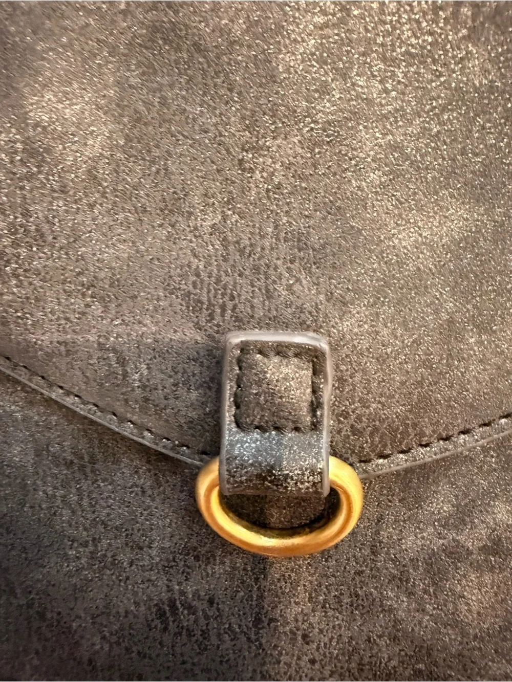 Anthropologie Black Faux Leather Envelope Clutch | Magnetic Snap | Minimalist
